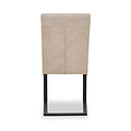 Rino Faux Leather Dining Chair Beige from Roseland Furniture
