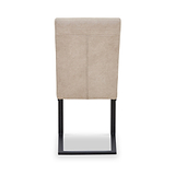 Rino Faux Leather Dining Chair Beige from Roseland Furniture