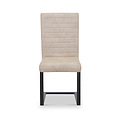 Rino Faux Leather Dining Chair Beige from Roseland Furniture