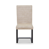 Rino Faux Leather Dining Chair Beige from Roseland Furniture