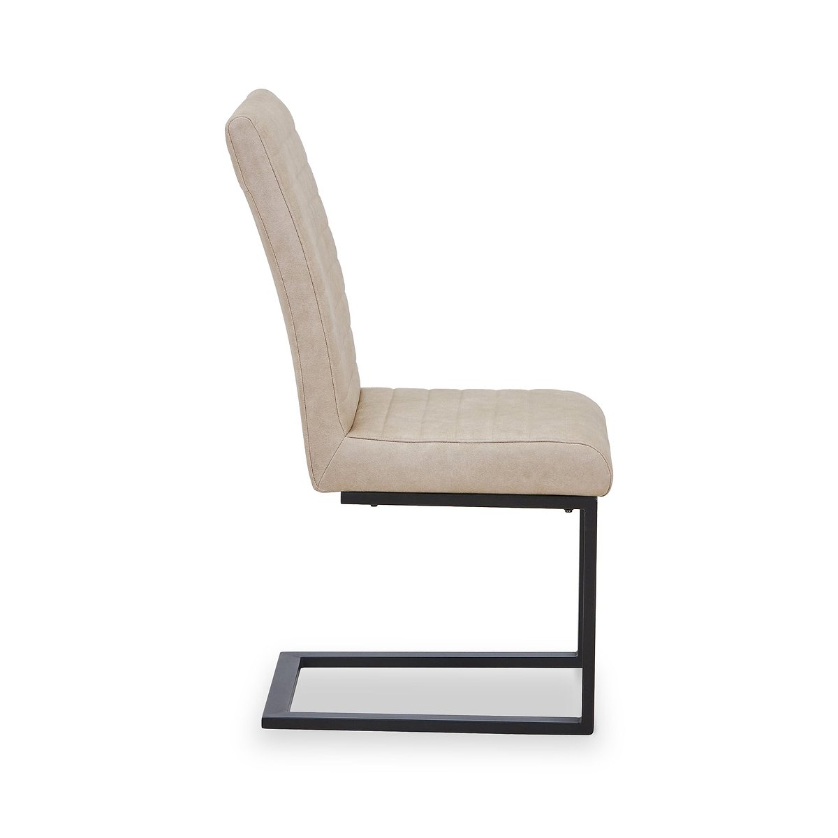 Rino Faux Leather Dining Chair Beige from Roseland Furniture