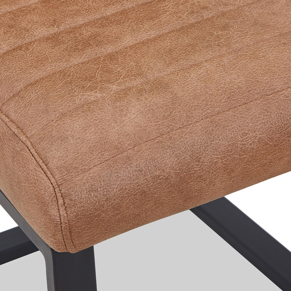 Rino Faux Leather Dining Chair Tan from Roseland Furniture