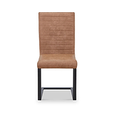 Rino Faux Leather Dining Chair Tan from Roseland Furniture