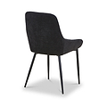 Loris Soft Fabric Dining Chair Black from Roseland Furniture