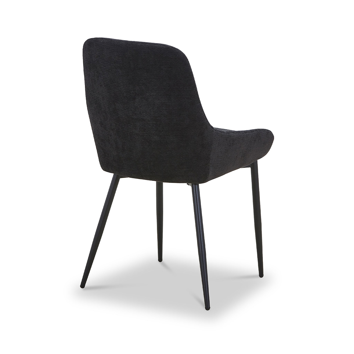 Loris Soft Fabric Dining Chair Black from Roseland Furniture