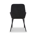 Loris Soft Fabric Dining Chair Black from Roseland Furniture