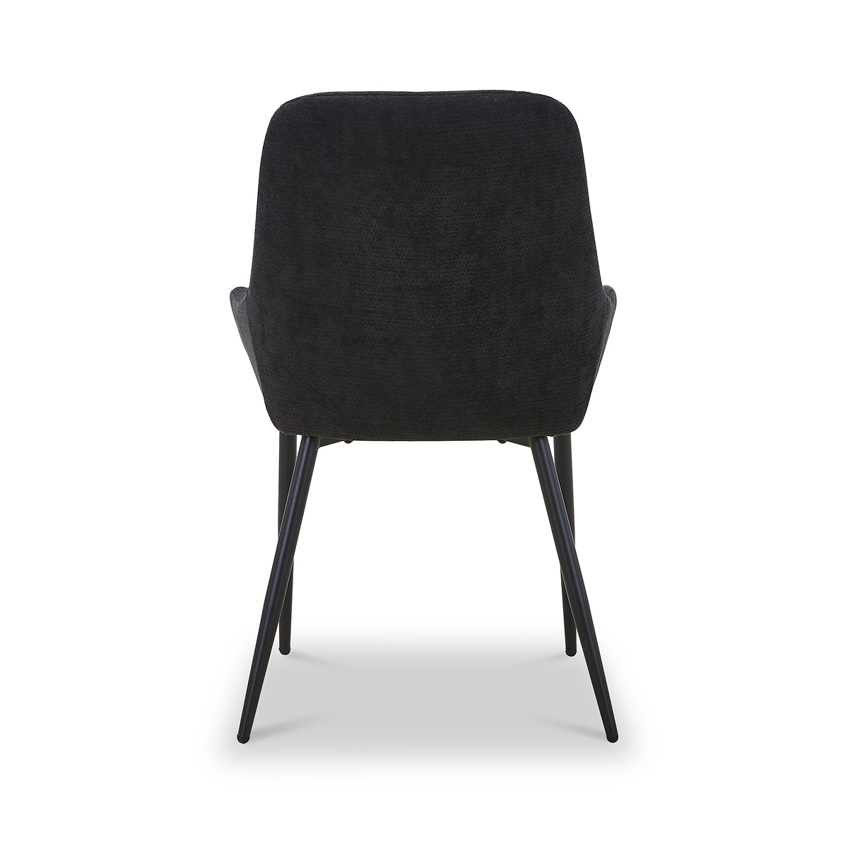 Loris Soft Fabric Dining Chair Black from Roseland Furniture
