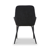 Loris Soft Fabric Dining Chair Black from Roseland Furniture