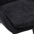 Loris Soft Fabric Dining Chair Black from Roseland Furniture