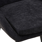 Loris Soft Fabric Dining Chair Black from Roseland Furniture