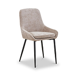 Loris Soft Fabric Dining Chair Mink from Roseland Furniture