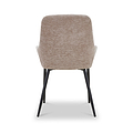 Loris Soft Fabric Dining Chair Mink from Roseland Furniture
