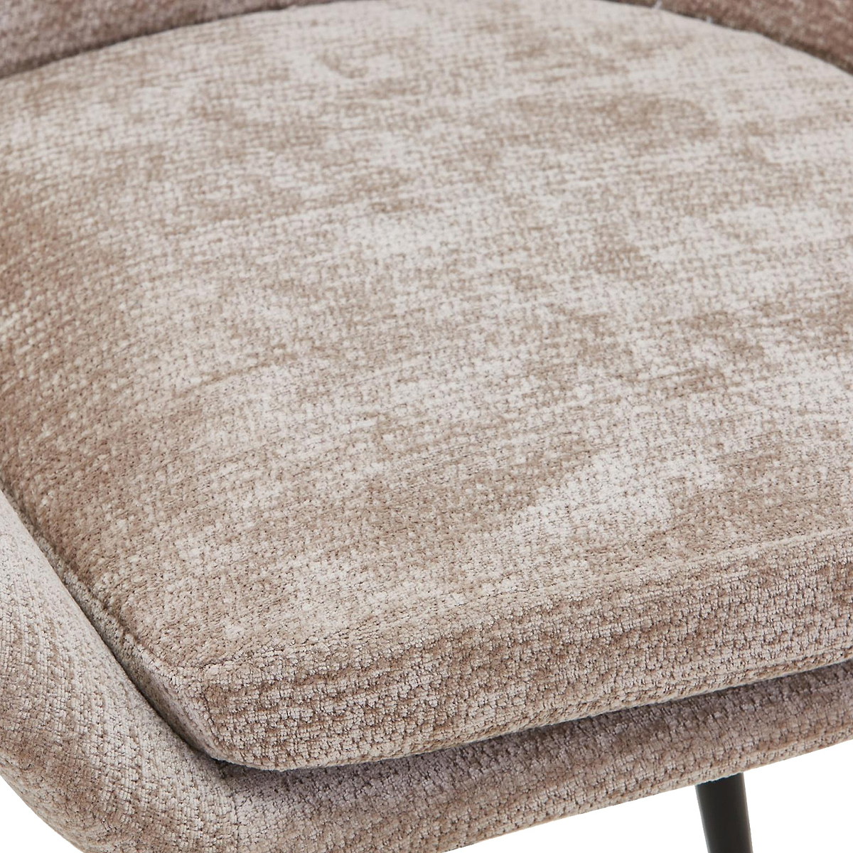 Loris Soft Fabric Dining Chair Mink from Roseland Furniture