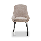 Loris Soft Fabric Dining Chair Mink from Roseland Furniture