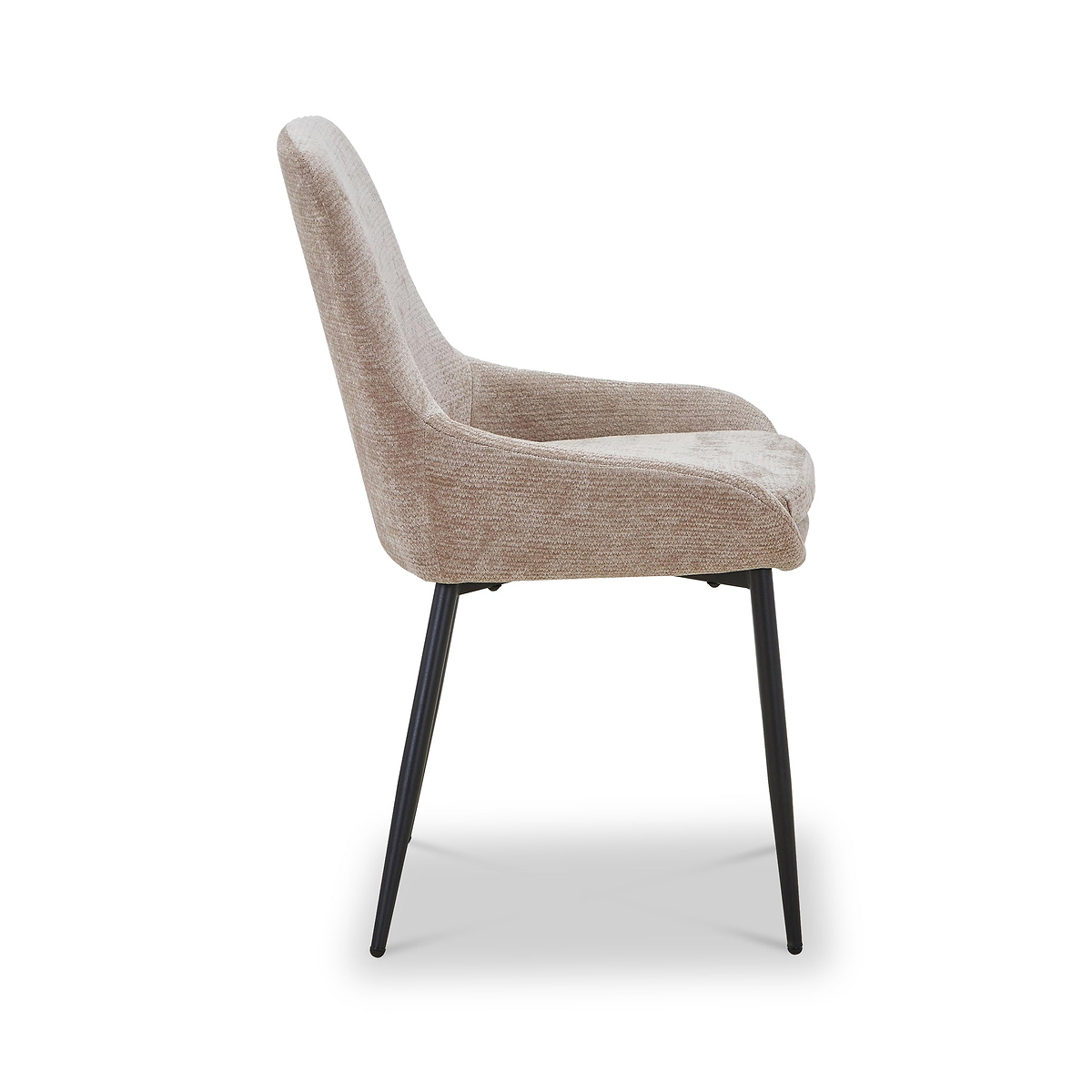 Loris Soft Fabric Dining Chair Mink from Roseland Furniture