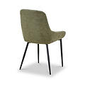 Loris Soft Fabric Dining Chair Green from Roseland Furniture