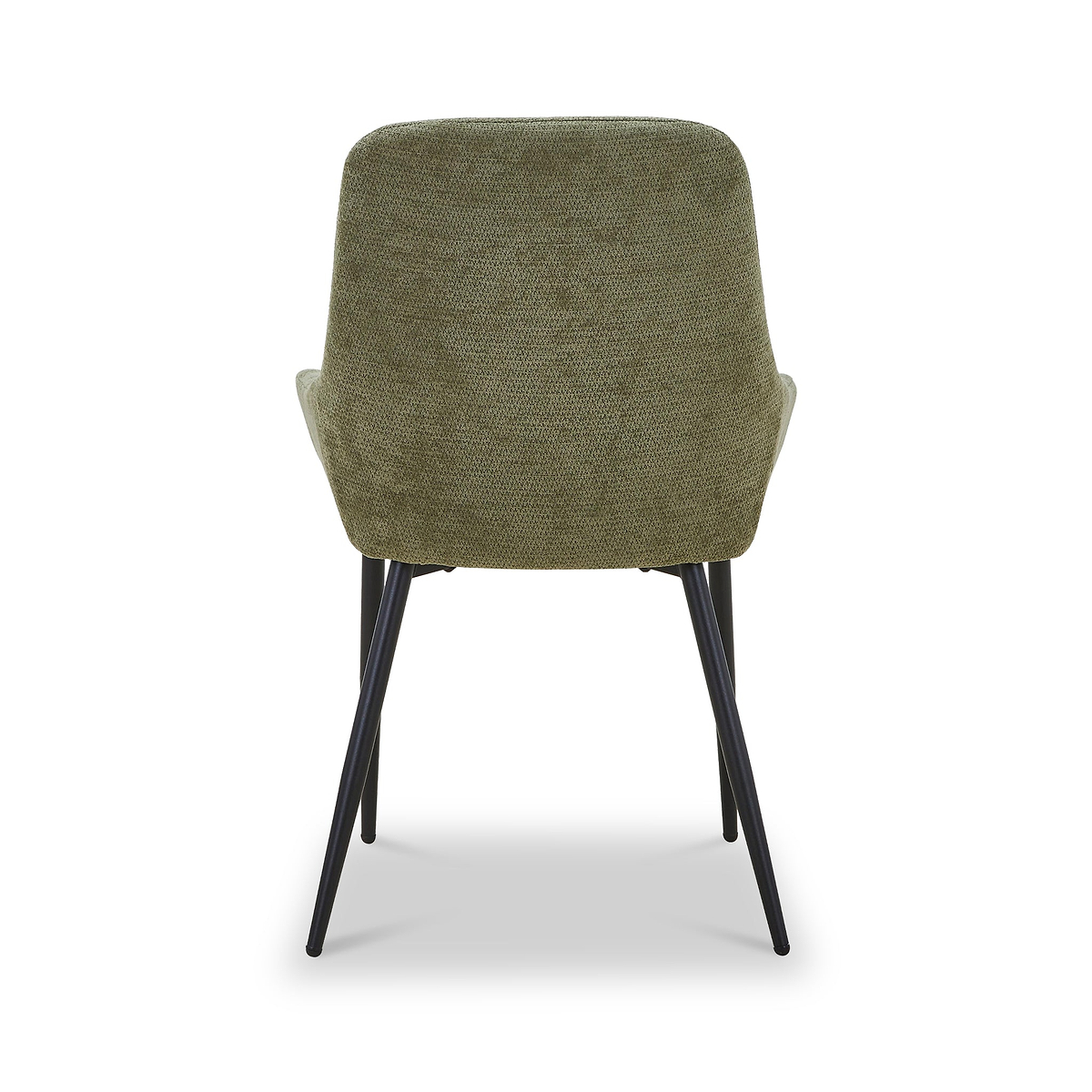 Loris Soft Fabric Dining Chair Green from Roseland Furniture