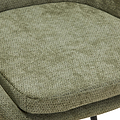 Loris Soft Fabric Dining Chair Green from Roseland Furniture