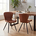 Santo Faux Leather Dining Chair from Roseland Furniture