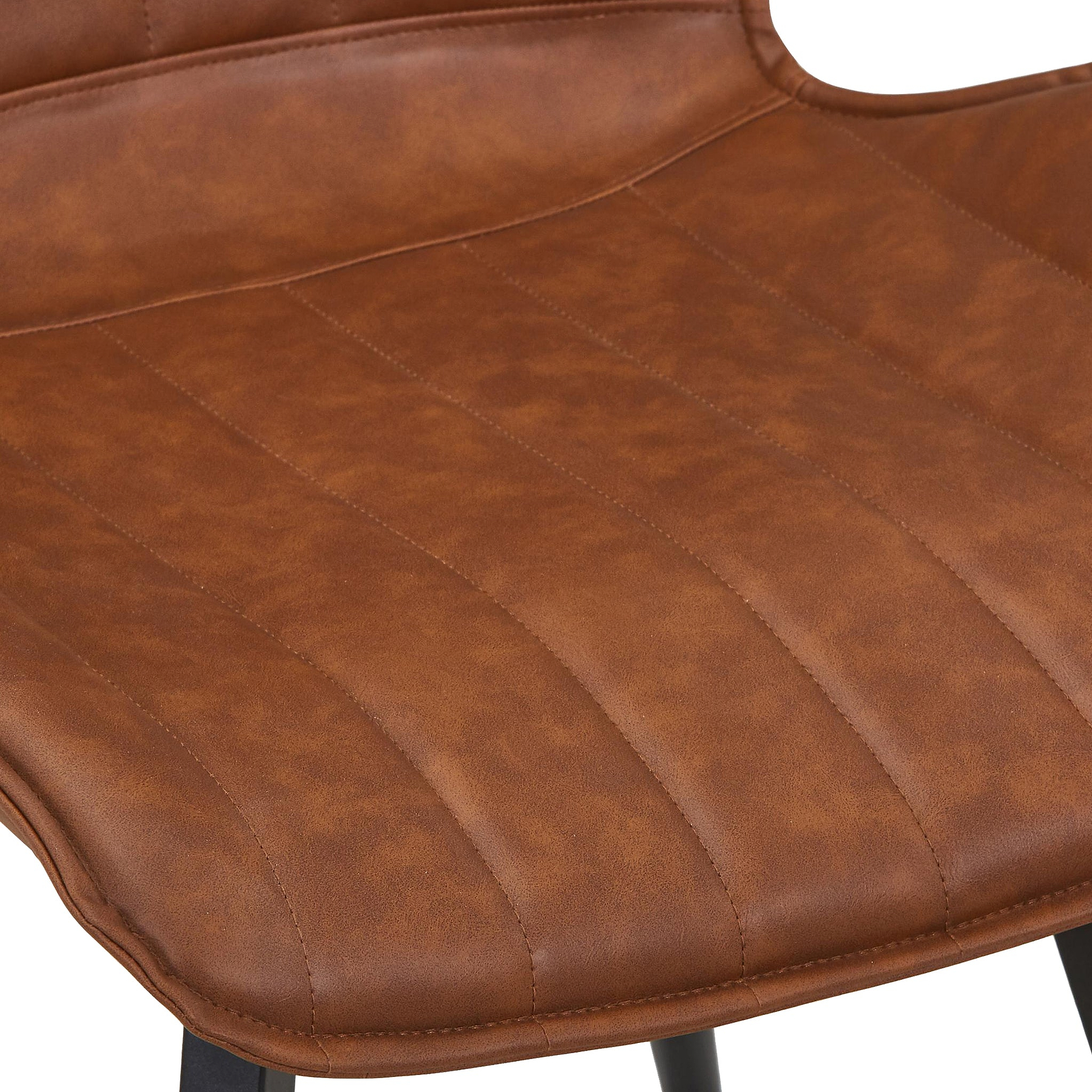 Morvah Faux Leather Dining Chair from Roseland Furniture