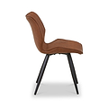 Morvah Faux Leather Dining Chair from Roseland Furniture