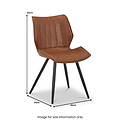 Morvah Faux Leather Dining Chair from Roseland Furniture