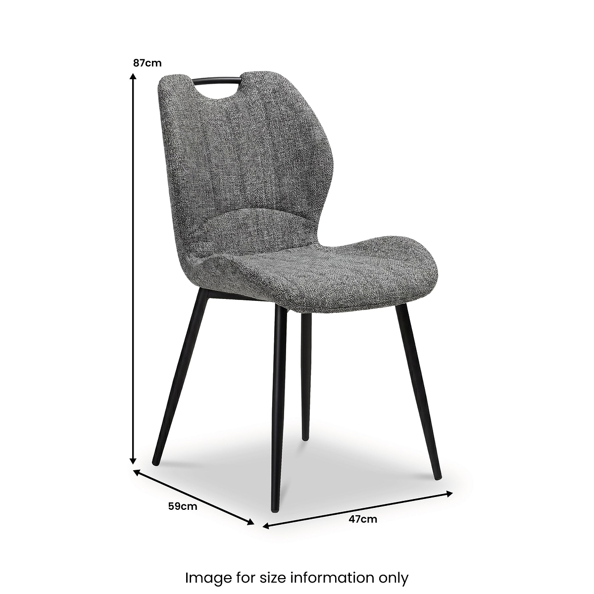 Delvine dining chair dimensions