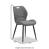 Delvine dining chair dimensions