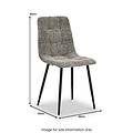 Alver Weave Dining Chair Grey from Roseland Furniture