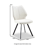 Vanora Fabric Dining Chair from Roseland Furniture
