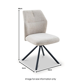 Sedna Swivel Dining Chair Mink from Roseland Furniture