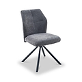 Sedna Swivel Dining Chair Charcoal from Roseland Furniture