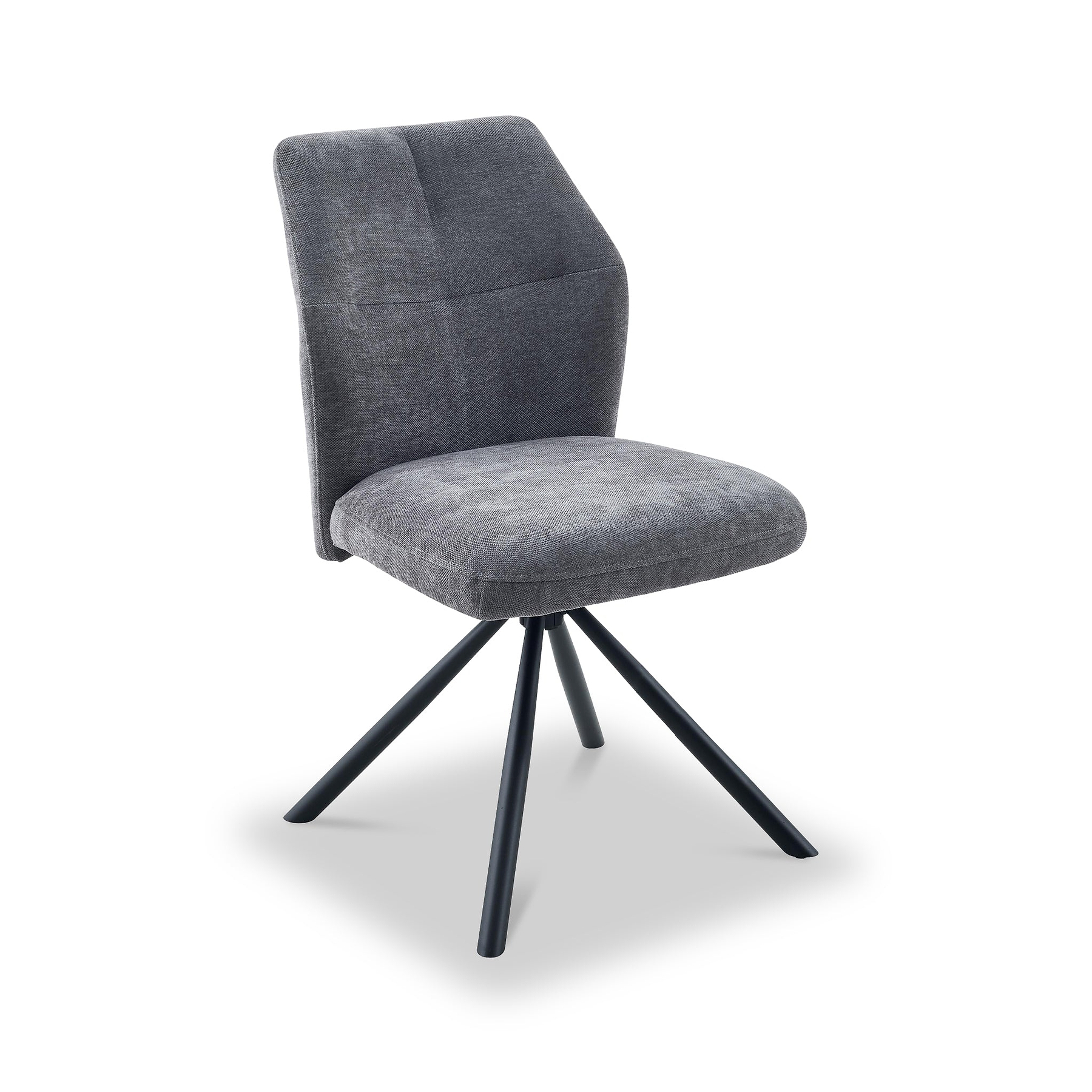 Sedna Swivel Dining Chair Charcoal from Roseland Furniture