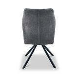 Sedna Swivel Dining Chair Charcoal from Roseland Furniture