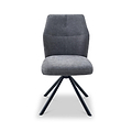 Sedna Swivel Dining Chair Charcoal from Roseland Furniture