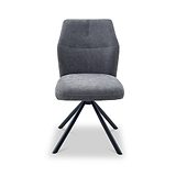 Sedna Swivel Dining Chair Charcoal from Roseland Furniture