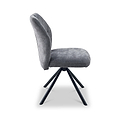 Sedna Swivel Dining Chair Charcoal from Roseland Furniture