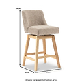 Tara Bar Stool Champagne from Roseland Furniture