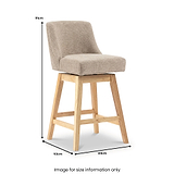 Tara Bar Stool Champagne from Roseland Furniture