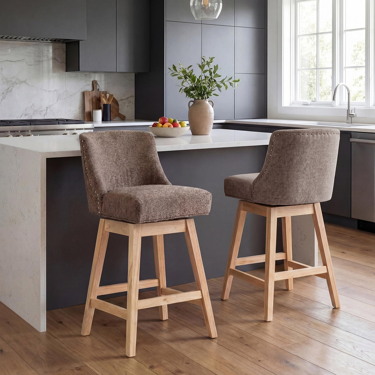 Tara Bar Stool Coffee from Roseland Furniture
