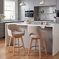Matteo Bar Stool Champagne from Roseland Furniture
