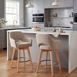 Matteo Bar Stool Champagne from Roseland Furniture