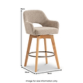 Matteo Bar Stool Champagne from Roseland Furniture