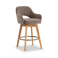 Matteo Bar Stool Coffee from Roseland Furniture