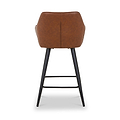 Nolan Faux Leather Bar Stool Tan from Roseland Furniture