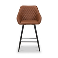 Nolan Faux Leather Bar Stool Tan from Roseland Furniture