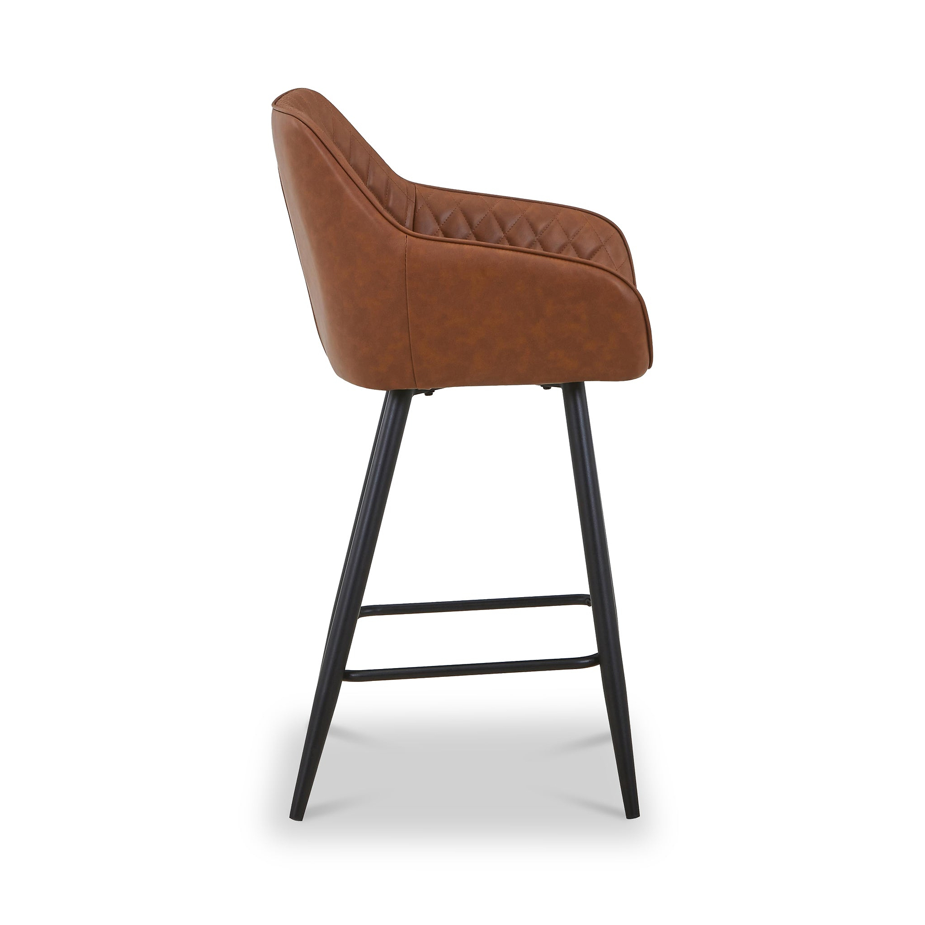 Nolan Faux Leather Bar Stool Tan from Roseland Furniture
