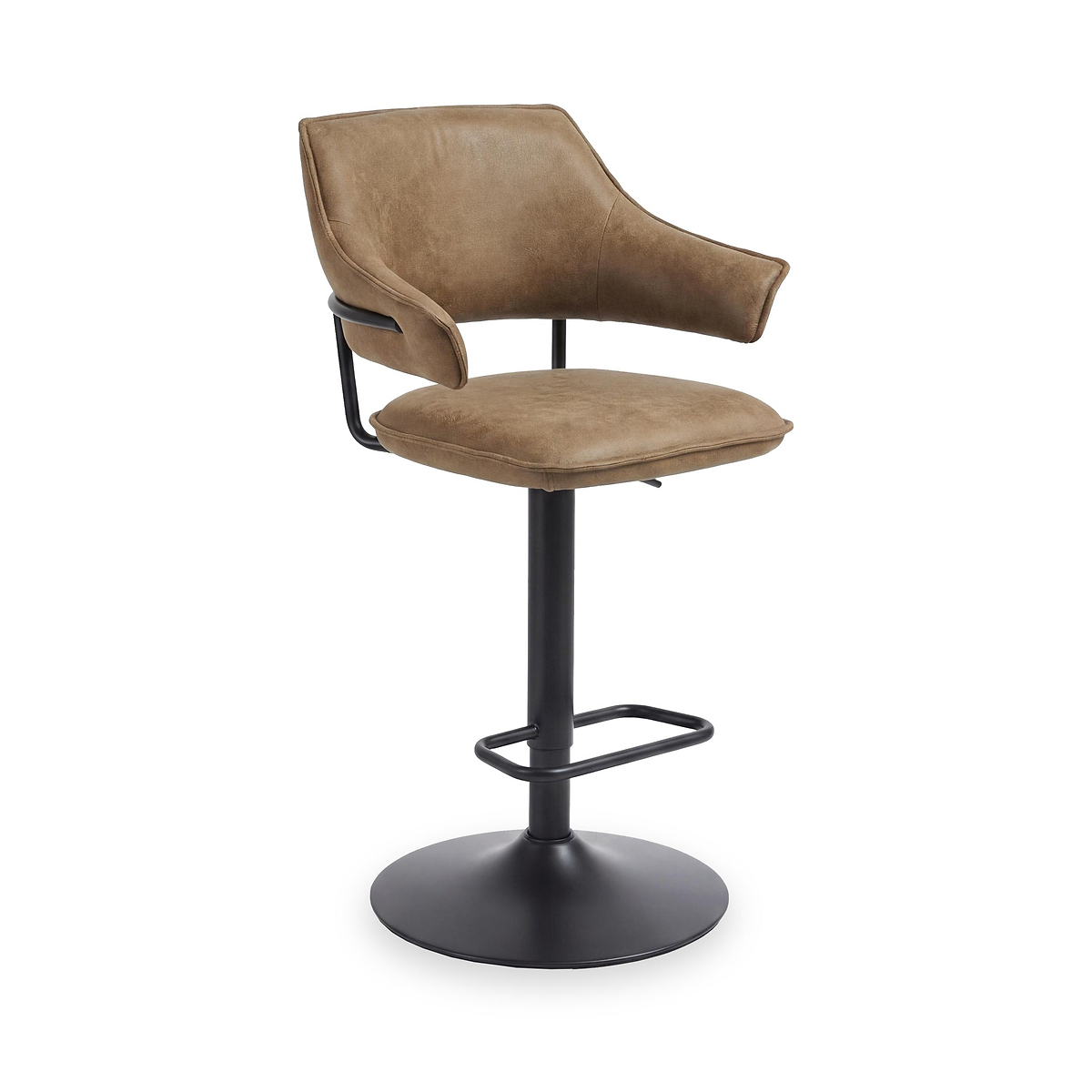 Faraday Faux Leather Bar Stool Tan from Roseland Furniture