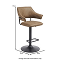 Faraday Faux Leather Bar Stool Tan from Roseland Furniture
