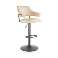 Faraday Faux Leather Bar Stool Latte from Roseland Furniture